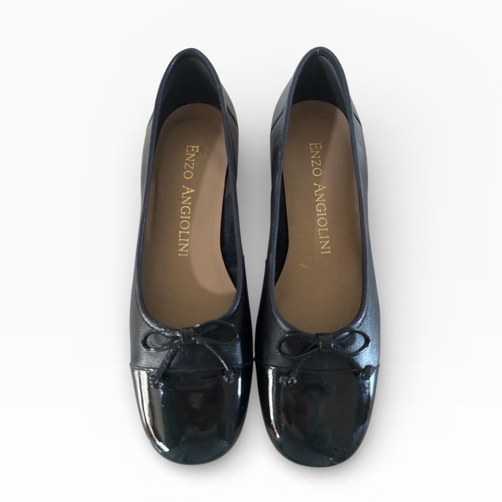 Enzo Angiolini Mesalina Navy Blue Ballet Flats Size 6 - Picture 2 of 7